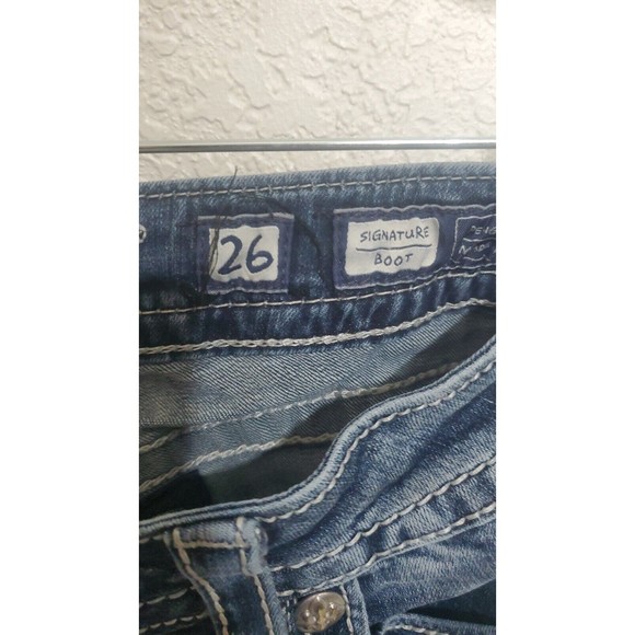 Womens Miss Me Jeans Style Med Blue Sz 26 - Picture 3 of 6
